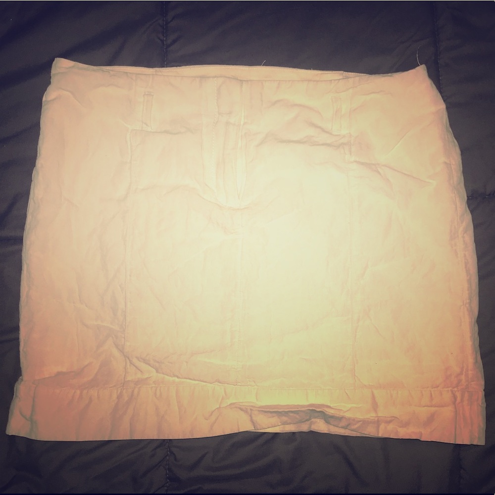 White Ann Taylor Loft Cotton Size 4 Skirt.